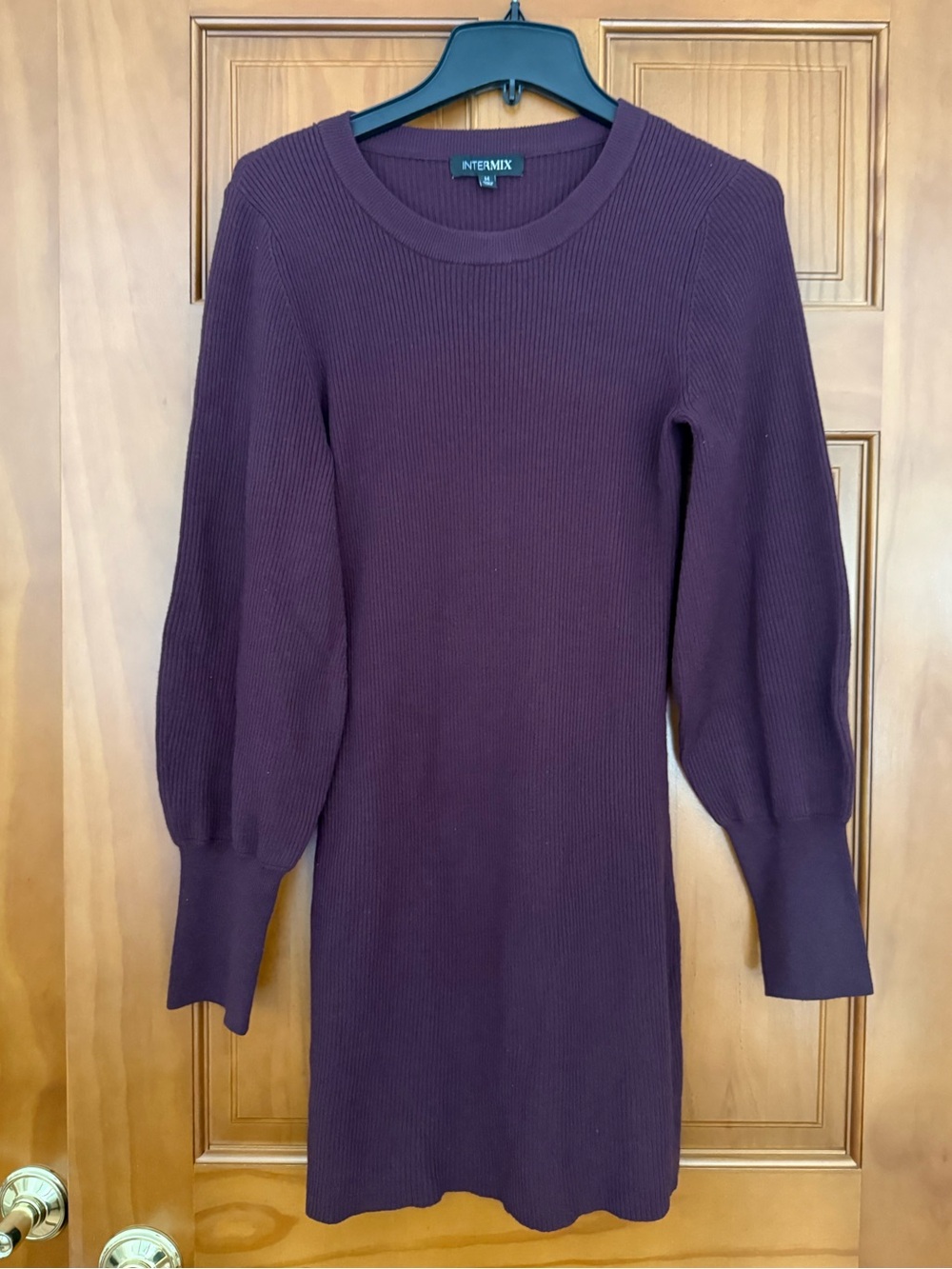 Intermix Ribbed Sweater Dress M